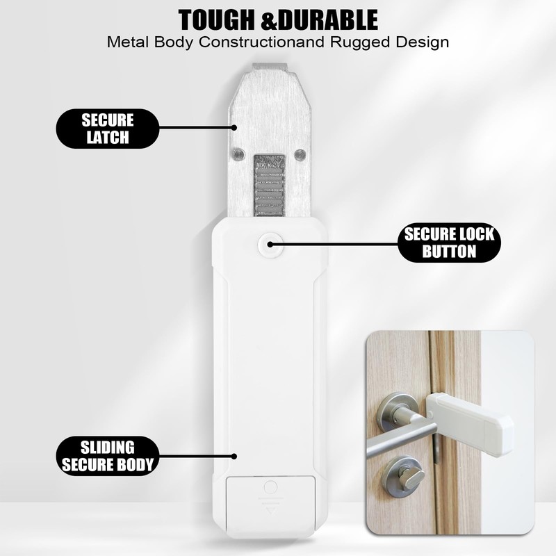 Portable Door Lock for Travel Security Blocklock Hotel Door Locks