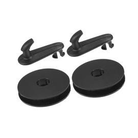 A ABSOPRO 2 Kits Car Holder Retainer Compatible for Toyota for Lexus, Durable Anti-Slip Plastic Black Floor Mat Fixing Clips Item Replacement
