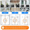 Ranbo Frameless Double-Sided Glass Door Lock,Clamp-On No-Drill,304 Stainless Steel,for 3/8"–1/2"