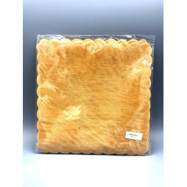 Organza Scalloped Edge Tulle Square Favour 24 cm(9") pack of 50 (GOLD)
