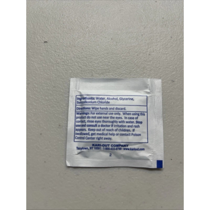 Fresh Nap Hand Wipes Individually Packed Alcohol & Benzalkonium Chloride