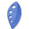 Set of 2 Plastic Herb Scrapers - 8-Hole Leaf Remover for Thyme, Rosemary, Chard & Kale - Kitchen Tool for Quick Herb Stripping - Leaf Herb Stripper Tool (Blue)