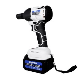 BRIEFNESS Brushless Impact Wrench Powerful Cordless Impact Wrench Kit/Impact Drill 1/2Inch 310Ft-lbs Max Torque with 2pcs 6.0Ah Li-ion Batteries, 4 Sockets, 12 Drill Bits and Carry Case For Car Home