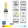 Geminilite G4 LED Bulb 12V Dimmable 2W=20W Halogen Warm White