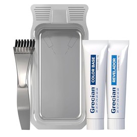 Grecian Express Tinte Colorante Para Barba y Bigote Hombre En Crema, Sin Amoníaco, Color Negro Fácil Aplicación, 80 g