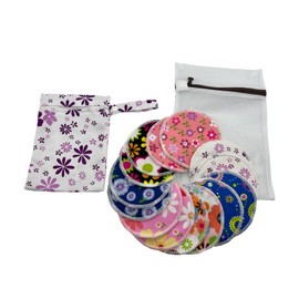 BEECO GIF2U Reusable Nursing Pads 14 Pack,Washable Breast Pads Breastfeeding Essentials,Newborn Necessities for Baby Boys and Girls,Postpartum Essentials for Mom,Super Soft & Absorbent