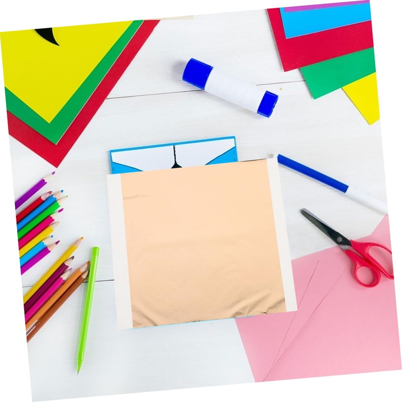 SEWACC 200 Sheets Heat Transfer Foil Bundle Silver Gold for