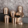 JUXYES Pack of 6 Tea Tins Canister with Airtight Double