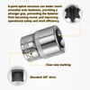sourcing map 11pcs E-Torx Socket 1/4" 3/8" Drive External Torx