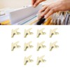 10pcs Metal Binder Clip Multipurpose Strong Grip Large Paper Binder