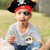 Sombrero Pirata Dorado Y Parche Calavera Capitán Halloween