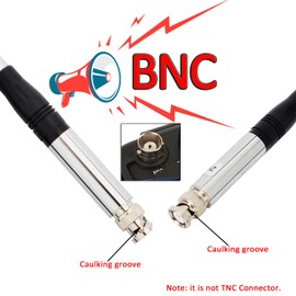 HYS 27Mhz Antenna 9-Inch to 51-inch Telescopic/Rod HT Antennas for CB Handheld/Portable Radio with BNC Connector Compatible with Cobra Midland Uniden Anytone CB Radio(27Mhz)