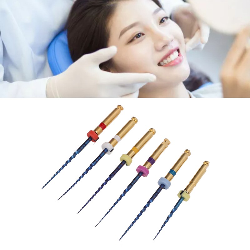 6pcs SX F3 Dental Endo Canal Files Large Taper Thermal