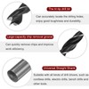 sourcing map 5pcs Brad Point Drill Bits 8.5mm(21/64") Dia Straight