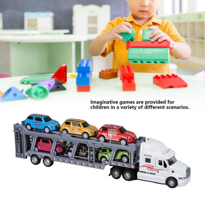1:48 Carrier Truck Toy Model Alloy Detachable Six Car Kids