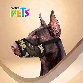 Fancy Pets Bozal con Forro de Malla Chico para Perros Camuflaje Ajustable y Transpirable