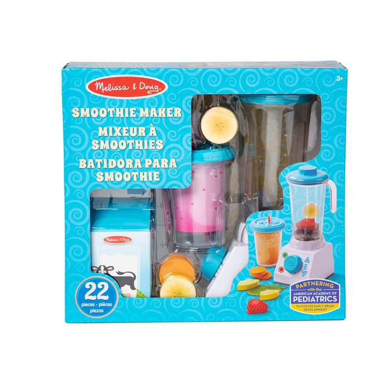 Melissa & Doug Smoothie Maker Blender Set with Play Food