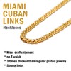 Gold Chain for Mens Hip hop Rapper Necklace 6MM 22inch