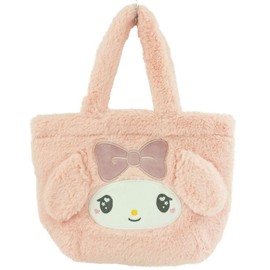 Yasuda Tsusho Sanrio Characters Die-Cut Fur Handbag My Melody MM Die Cut Fur Shard 11 Size (H x W x D): Approx. 7.9 x 11.8 x 3.5 inches (20 x 30 x 9 cm)
