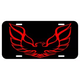 Nostalgic Signs FIREBIRD ASSORTED LICENSE PLATE TAG TRANS AM PONTIAC METAL - Red