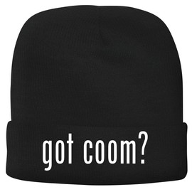 BH Cool Designs got Coom? - Men's Soft & Comfortable Beanie Hat Cap, Black, One Size