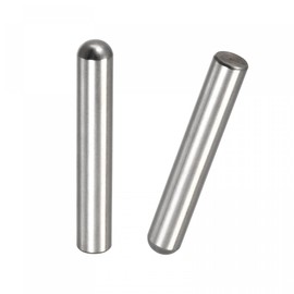 sourcing map 8x55mm Dowel Pins, 2pcs 304 Stainless Steel Round Head Flat Chamfered End Dowel Pin Bunk Bed Pins Shelf Pegs Support Shelves Fasten Elements