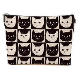DHKG Cat Makeup Bag Cat Gifts Cosmetic Bag Cat Lover Gifts for Women Girls Best Friends Aunt Mom Cat Themed Gifts Cat Stuff Travel Organizer Zipper Pouch Graduation Birthday Friendship Gifts