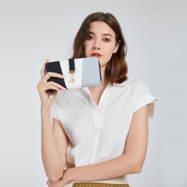 Miss Lulu Women Purse Tri Colour Long Wallet Clutch for Ladies with Roomy Capacity