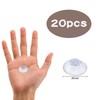 Jagowa 20PCS 20mm Small Plastic Suction Cups Clear Sucker Pads