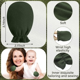 Cuffbow 16 Pairs Newborn Baby Mittens Infant Toddler Gloves No Scratch Mittens Gloves for 0-6 Months Baby Boys Girls(Cute)