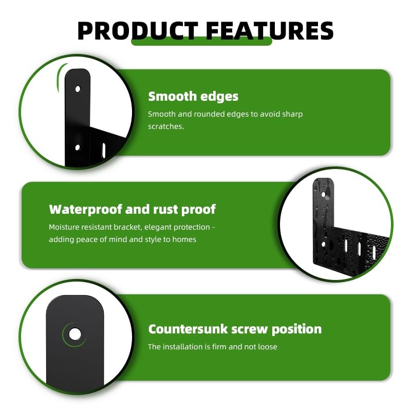 Floating Shelves for Wall Corner Brace, Stainless Steel L Bracket