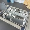 304 stainless steel 5-piece lid adult food plate / 304