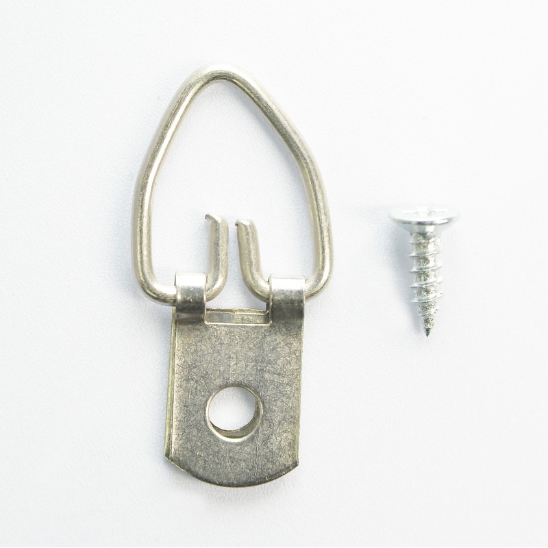 FramePac D Ring Picture Hangers with Screws - 500 Pack