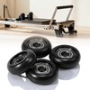 4Pcs Upgraded Roller Wheels for Aero Pilates Reformer, Smooth &