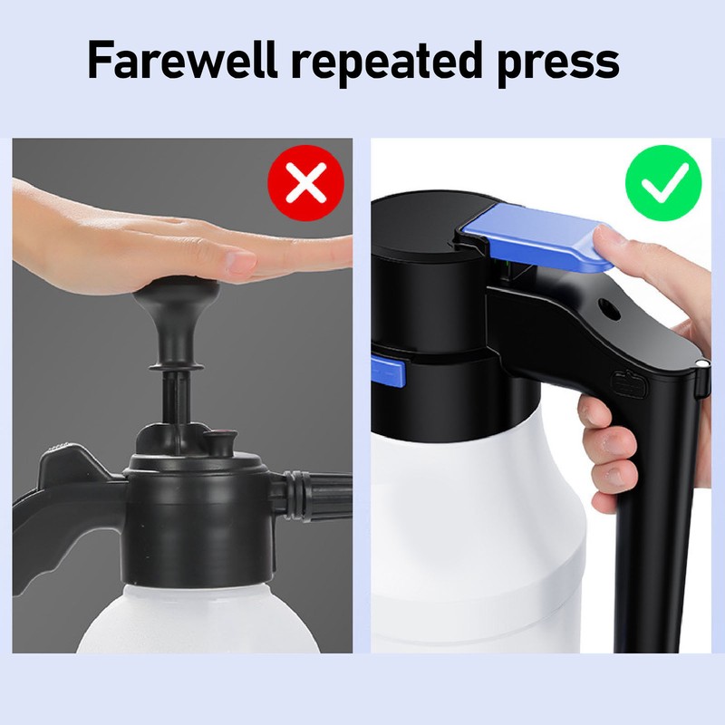 Electric Foam Sprayer with USB Pressurized 1.5L for Home Garden
