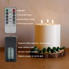 AFINETH Large Outdoor Candles with Remote Waterproof 6"x6" Flickering Flameless