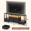 HAUOMS TV Stand for 75 Inch TV, Entertainment Center with
