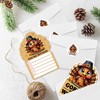 REWIDPARTY 15 Sets Thanksgiving Party Invitations with Envelopes Stickers, Cute