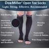 Doc Miller Open Toe Compression Socks 30-40 mmHg 1 Pair