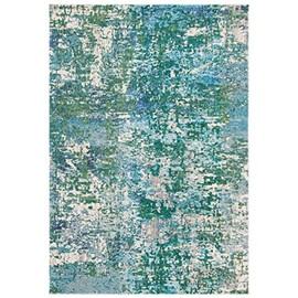 SAFAVIEH Madison Collection Accent Rug - 2'2" x 4', Green & Turquoise, Modern Abstract Design, Non-Shedding & Easy Care, Ideal for High Traffic Areas in Entryway, Living Room, Bedroom (MAD471Y)