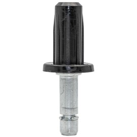 WAGNER 11008299 Pin + Impact Sleeve 2-Piece Diameter 13/18/8 mm Height 27/26/60 mm for Furniture Castor / Furniture Glides with Holder 8 mm Galvanised Steel / Plastic Clamping Ring