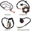 LAXEEM Complete Electrics Wiring Harness Kit, Coil Stator Solenoid Relay