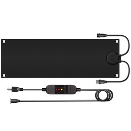 Walensee Snow Melting Mats for Stairs, 10" x 30" Graphene Heated Outdoor Mats with Plug, No-Slip Rubber Snow Heating Mats, 3 in/h Speed, Ice Melts Pads for Winter Sidewalks, Steps, Decks Snow Removal