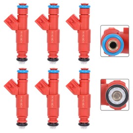 ASTOU Fuel Injectors 12Holes Set of 6Pcs Fit for Mercury for Mariner 3.0L 2008-2009 for Jeep for Liberty 3.7L 2002-2003 for Jeep for Grand Cherokee 4.0L 1999-2004 Replacement OEM 0280156161