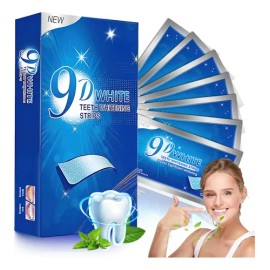 9d Tiras Blanqueadoras Dentales Dental Limpieza Pegatinas