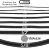 Golberg Black Shock Cord, Bungee Cord - (1/8 Inch x