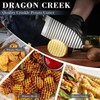 Dragon Creek Crinkle Cutter Knife - Wavy Chopper Potatoes Crinkle