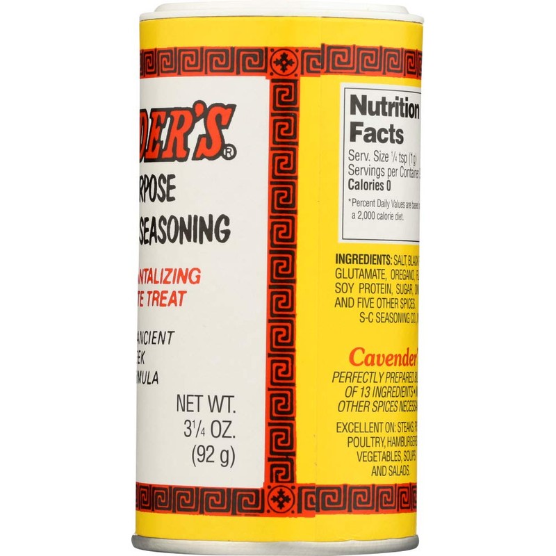 Cavender's All Purpose Greek Seasoning - 3.25 oz (pack of