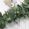 SOMYTING Artificial Mixed Eucalyptus Leaves Garland Faux Silver Dollar Eucalyptus