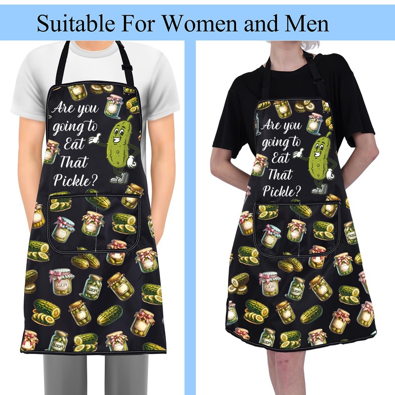 ENSIANTH Pickle Aprons for Women Men Pickle Gifts for Pickle